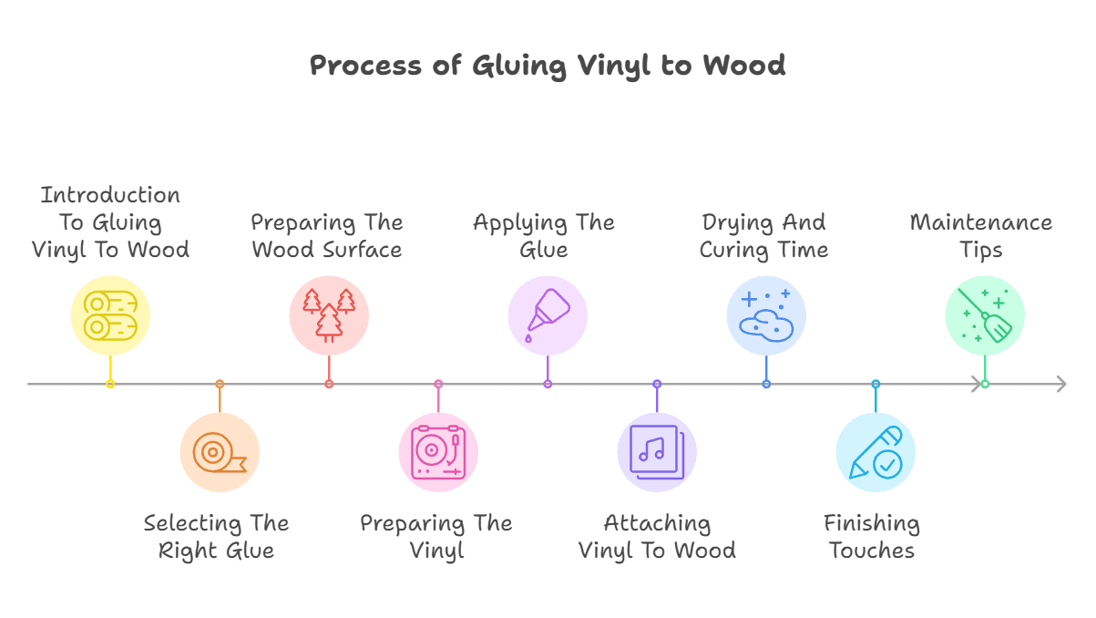 Glue Vinyl to Wood