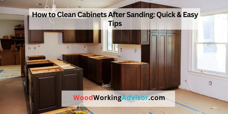 How to Clean Cabinets After Sanding
