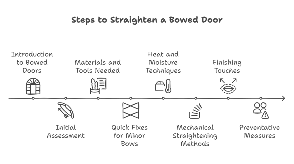 How to Straighten a Bowed Door