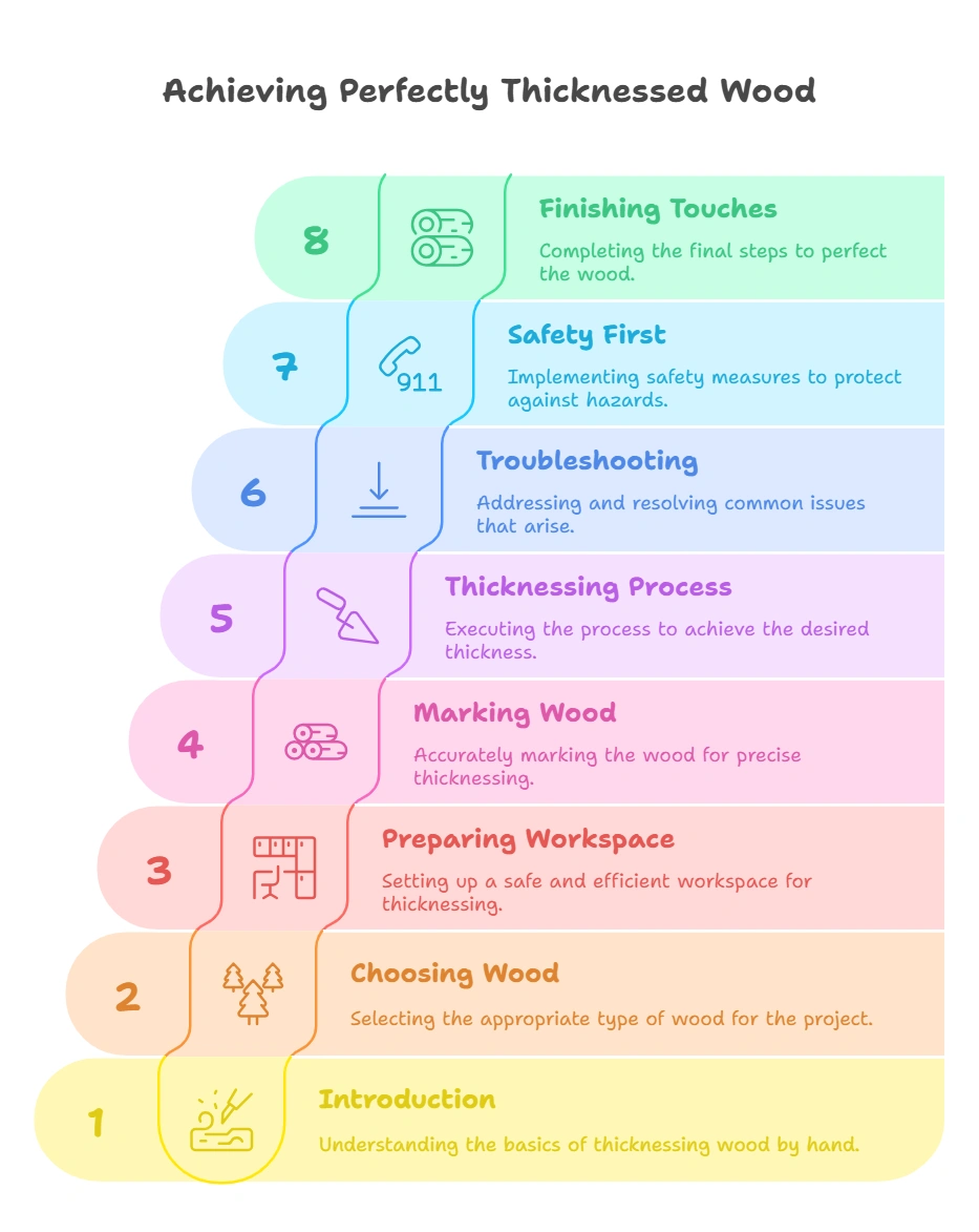How to Thickness Wood by Hand