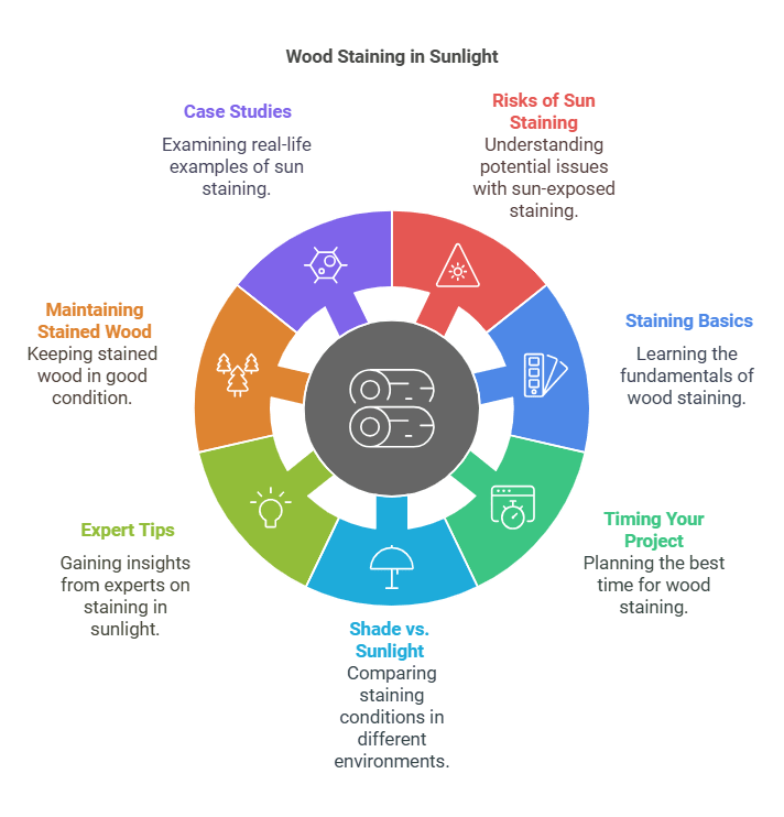 Is It Ok to Stain Wood in the Sun