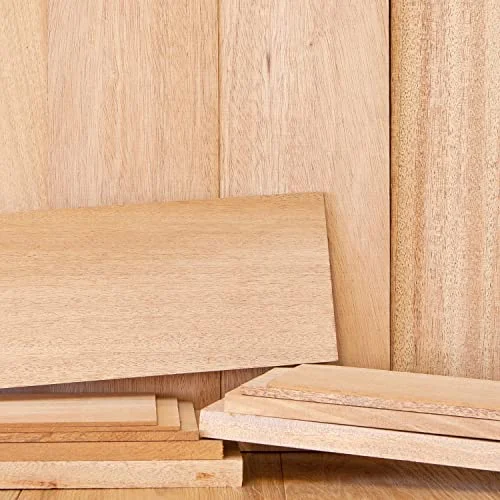 African mahogany solid hardwood hobby board, unfinished