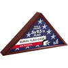 Americanflat wooden flag display case for a folded 5x9.5 foot flag