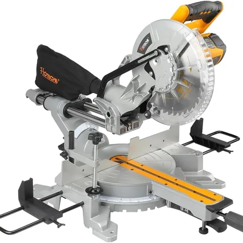 Hoteche 10-Inch Sliding Compound Miter Saw with Laser Guide