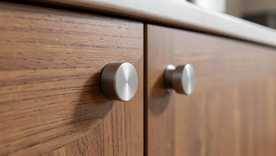 Modern brushed nickel cabinet hardware