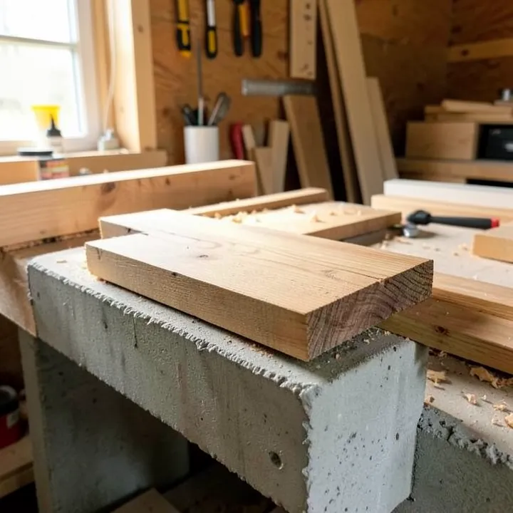 can you put pressure treated wood directly on concrete moisture barrier