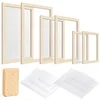 Caydo paper making mould and deckle kit with sponge and sheets