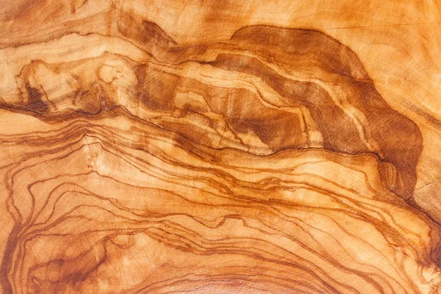 Close-up of wood grain enhanced by a Danish oil penetrating finish
