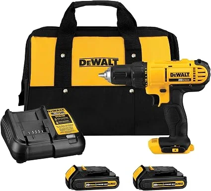 DEWALT DCD771C2 20V MAX cordless drill driver kit