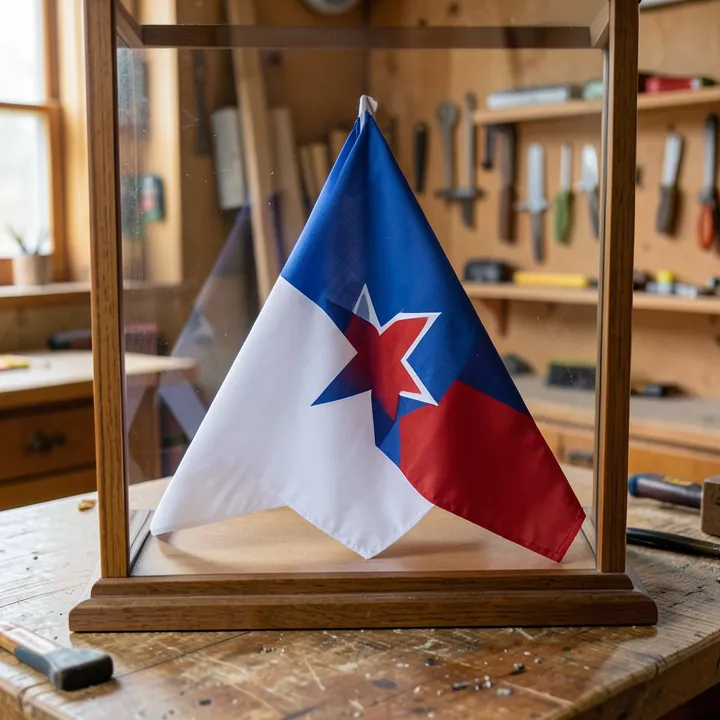 how to fold a flag for display case — proper triangular folding technique