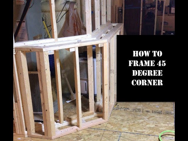 How to Frame a 45 Degree Corner