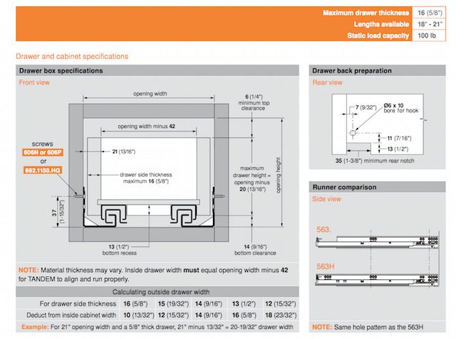 How to Measure for Blum Undermount Drawer Slides