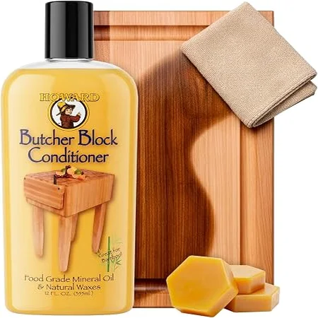 Howard Butcher Block Conditioner food grade mineral oil bottle