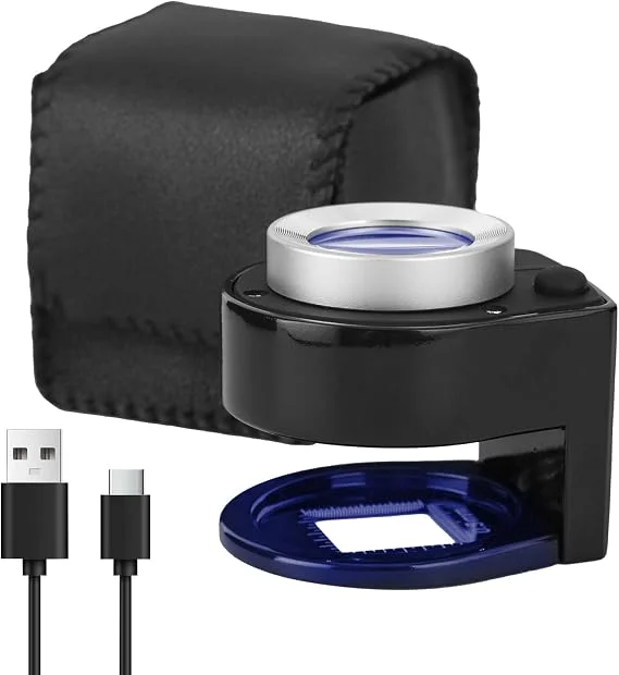 HunterBee 30x loupe magnifier with UV light