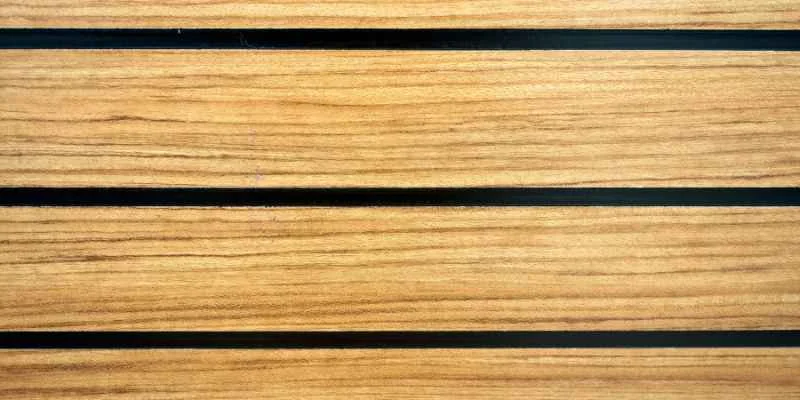 Close-up of reddish-brown mahogany wood grain
