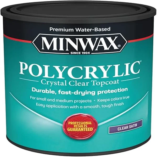 Minwax Polycrylic Protective Finish, satin, 1 quart