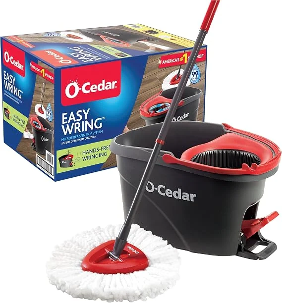O-Cedar EasyWring Microfiber Spin Mop and Bucket System