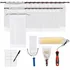 Clear plastic paint brush poncho storage bags with drawstring