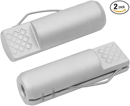 POWERTEC aluminum spring-loaded bench dogs, two pack, for 3/4 inch dog holes