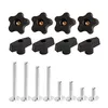 POWERTEC T-track knob kit sixteen piece set
