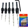 FTG USA 5-piece tapered countersink and pilot hole drill bit set