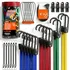 31 piece assorted bungee cords with hooks