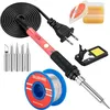 Soldering Iron Kit, 60W Soldering Iron with 5pc Inte...