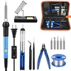 Soldering Iron Kit, Adjustable Temperature 13-in-1 6...