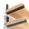 12-inch thick steel floating shelf brackets, 6-pack