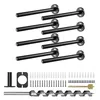8-pack heavy duty hidden invisible black shelf brackets