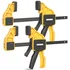 EQUIPTZ 12 inch Bar Clamps for Woodworking – 2 Pack Quick Grip Clamps Set with 150 lbs Force – Wood