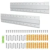 Uniclife 24 inch aluminum French cleat hanger kit with two pairs of Z bars, screws, anchors and level
