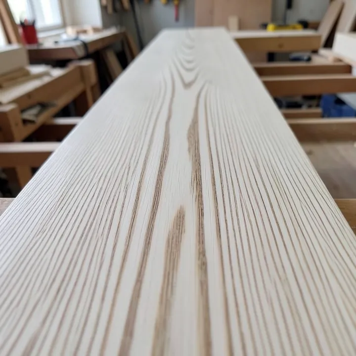 light-colored ash wood grain close-up showing straight, open grain pattern