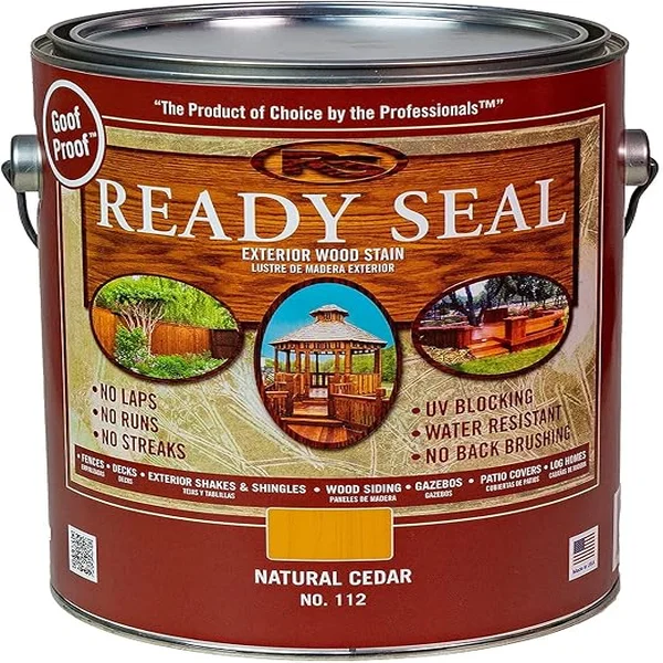 Ready Seal Natural Cedar exterior wood stain and sealer, 1 gallon can