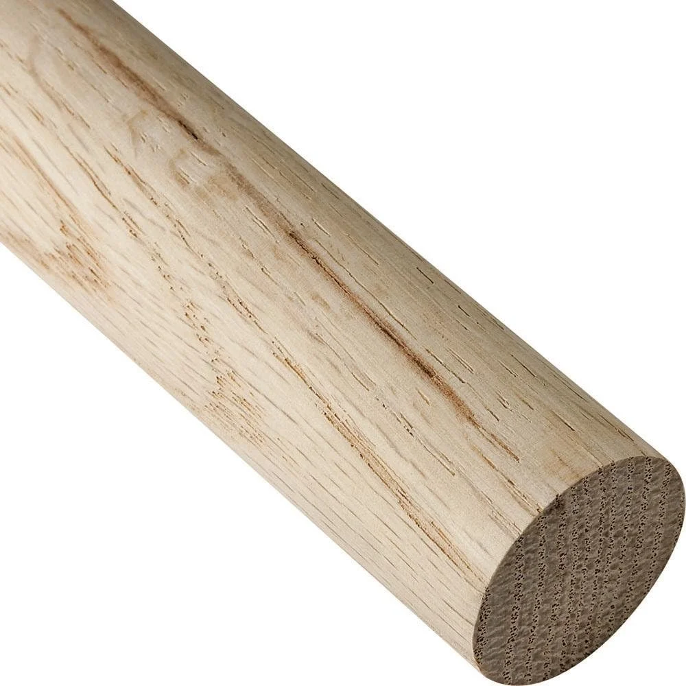Rockler oak dowel rod, 48 inches by 3/4 inch, kiln-dried hardwood