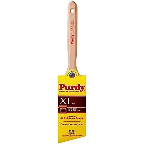 Purdy XL Glide angled synthetic bristle brush for water-based polyurethane