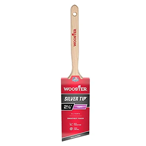 Wooster Brush 5221 2.5-inch Silver Tip angle sash brush with synthetic bristles