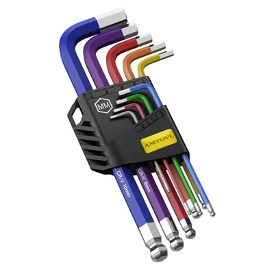 Metric hex key allen wrench set 1.5 to 10mm for saw maintenance
