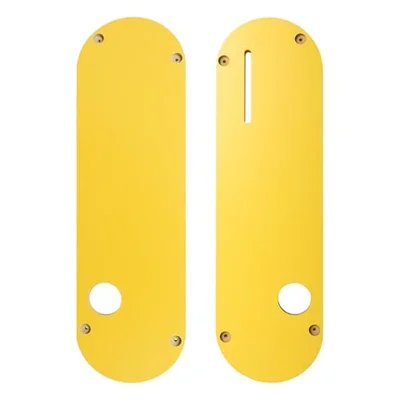 Zero clearance throat plate insert compatible with DeWalt DWE7485 table saw