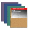 64-piece sandpaper assortment pack with grits 60 to 400