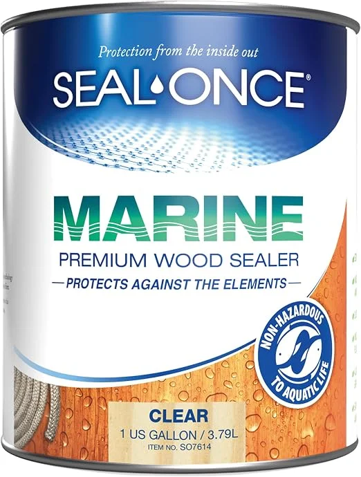 SEAL-Once Marine penetrating wood sealer and waterproofer, 1 gallon, clear