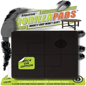 Slipstick GorillaPads non-slip furniture gripper pads, pre-scored to cut to size