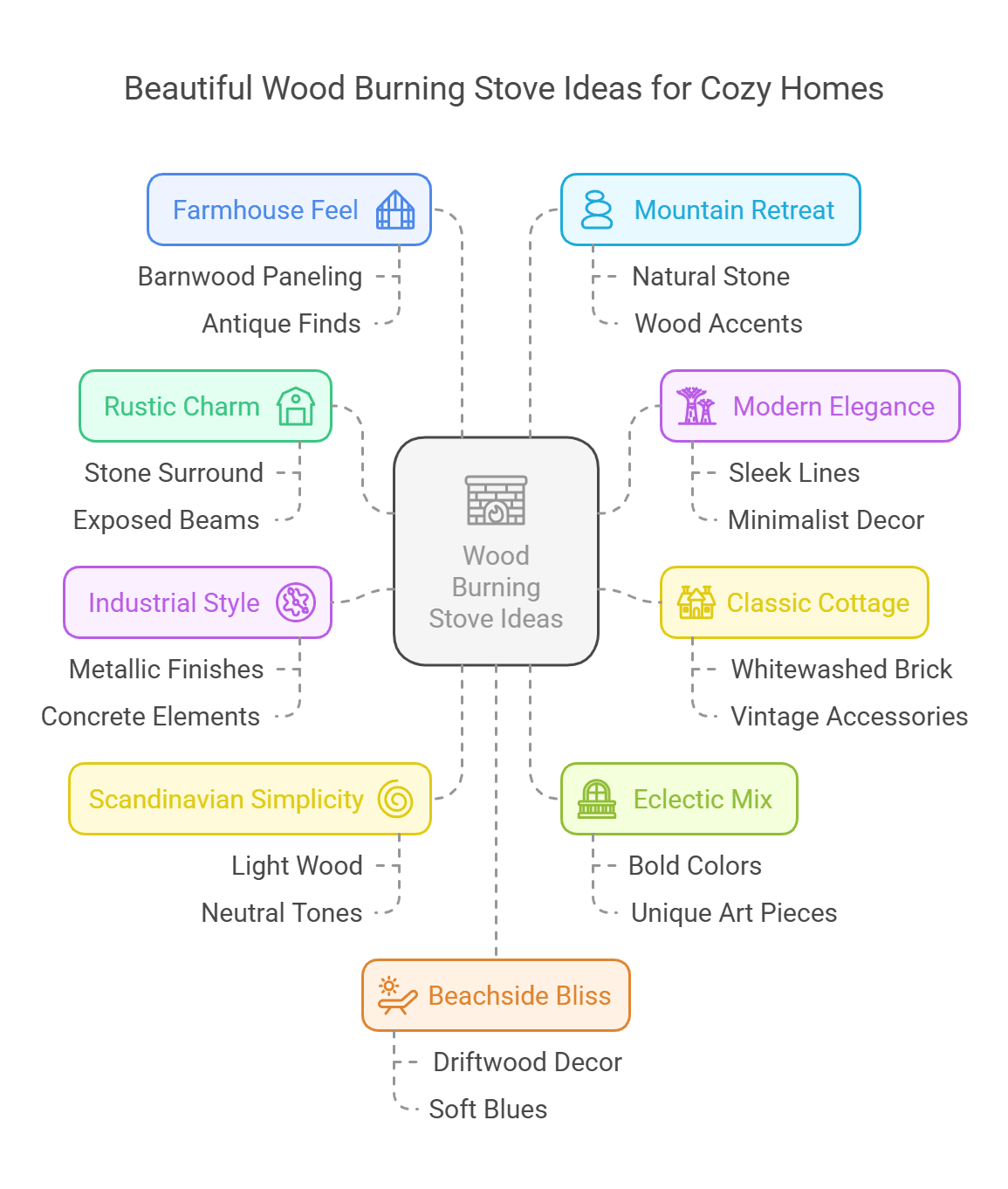 10 Beautiful Wood Burning Stove Ideas for Cozy Homes