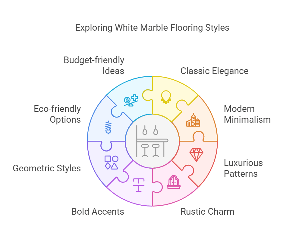 10 Stunning White Marble Flooring Ideas