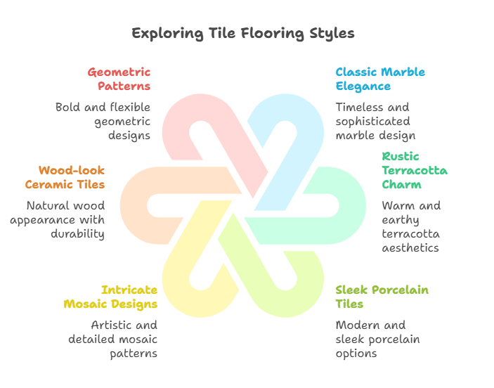 12 Beautiful Tile Flooring Ideas for Living Rooms