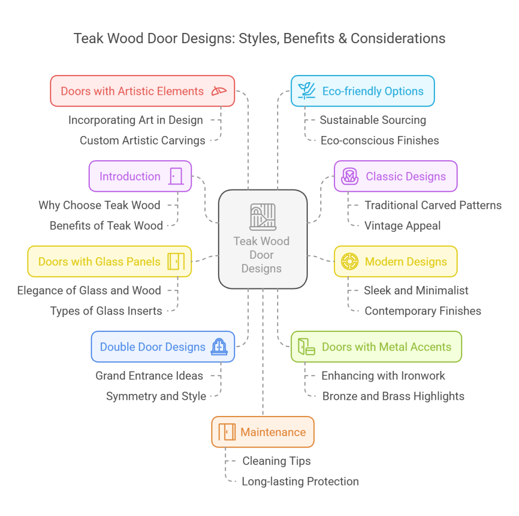 12 Stunning Teak Wood Main Door Designs for Homes