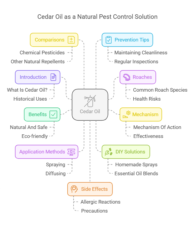 Cedar Oil Repels Roaches