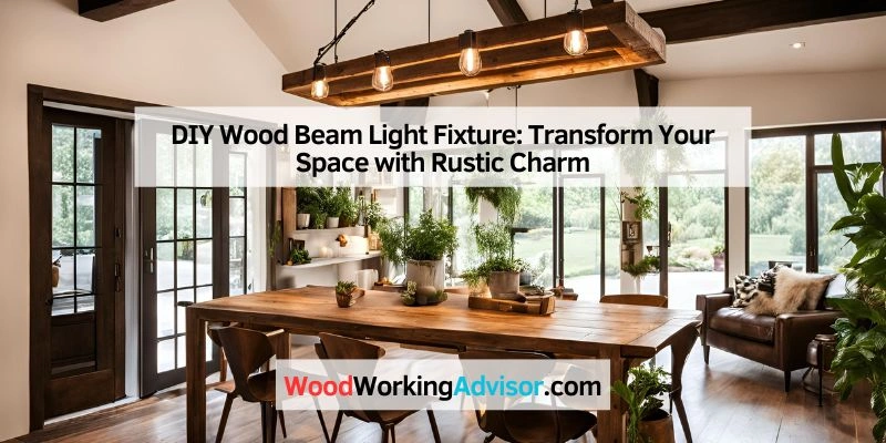 DIY Wood Beam Light Fixture