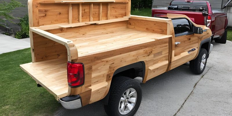 DIY Wood Truck Bed Bike Rack