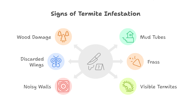 Evidence of Termites in House